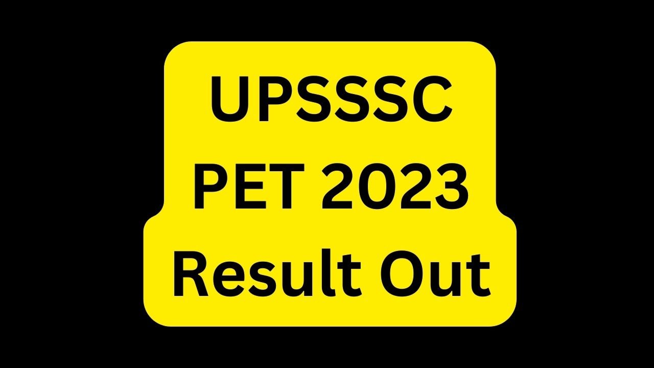 UPSSSC PET 2023